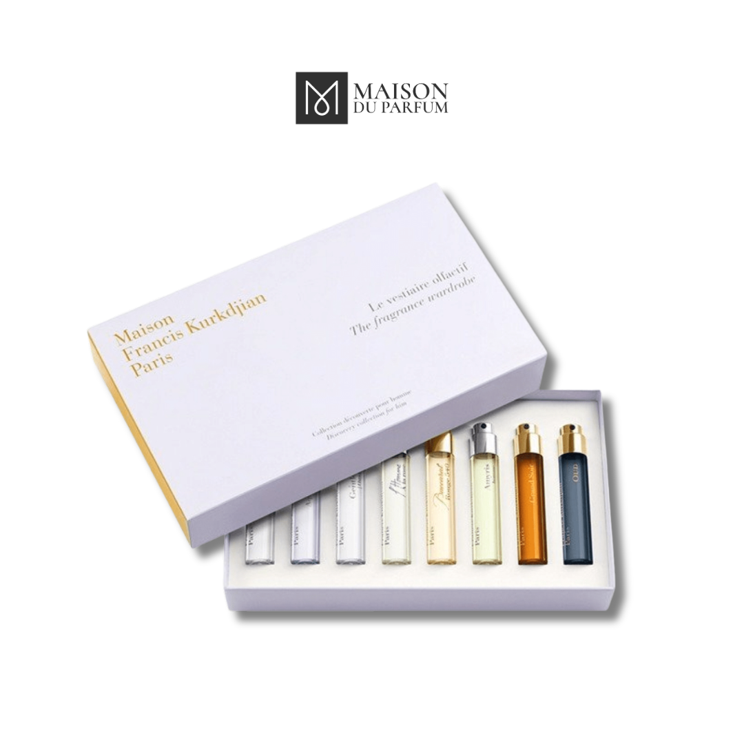 Bộ nước hoa Maison Francis Kurkdjian Discovery Collection For Her gồm 8 chai mini 11ml.